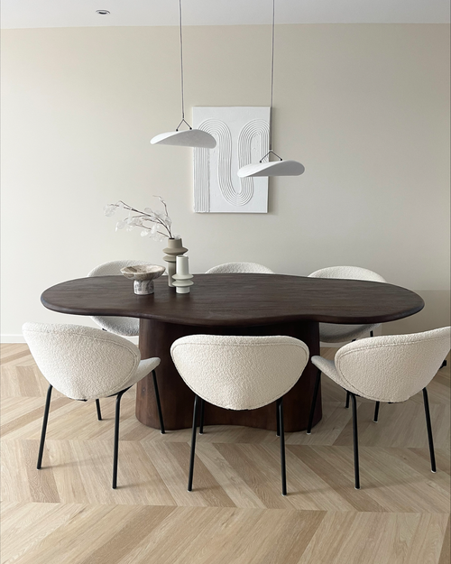 Giga Meubel Eettafel Jessie - Organisch - Mangohout - 220cm - vtwonen shop