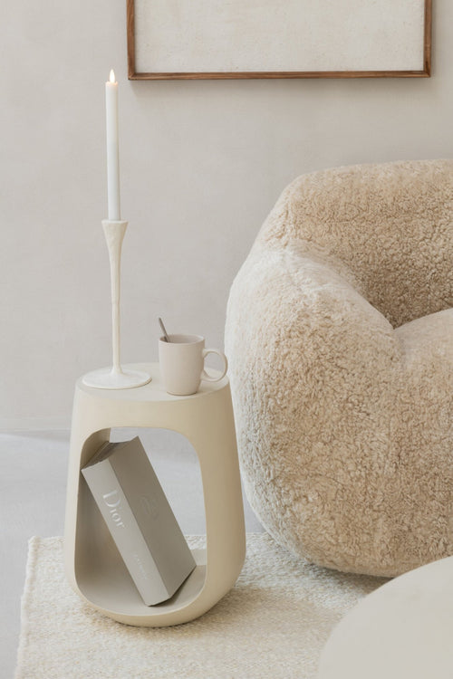 J-Line kop Marie - keramiek - creme - 6 stuks