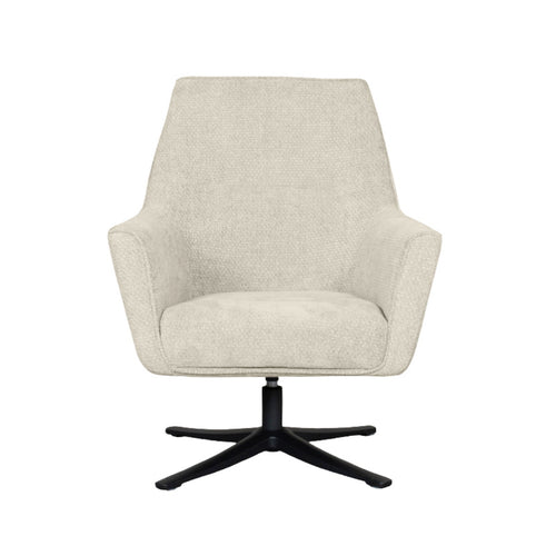 LABEL51 Fauteuil Tod - Naturel Stof - Draaibaar