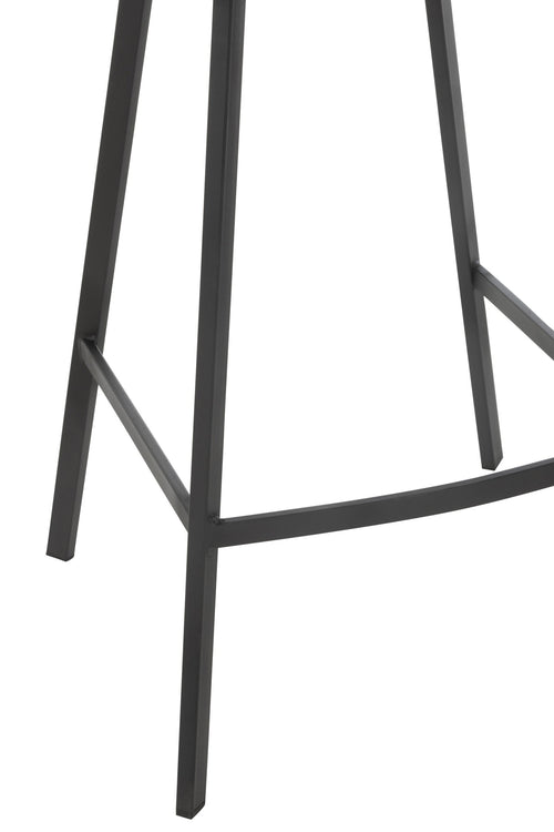 J-Line barstoel Kent - metaal/polyester - bruin