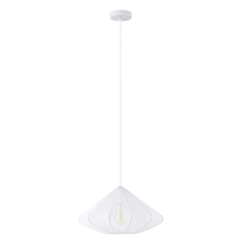 EGLO hanglamp Dolwen - e27 - ø 42,5 cm - wit - textiel