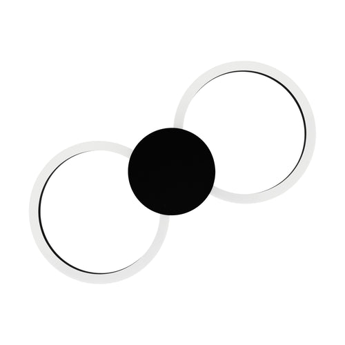 EGLO plafonnière Venticello 1 - zwart;wit