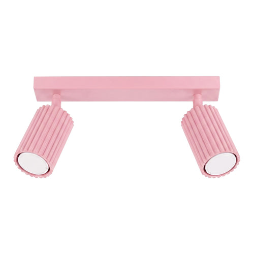 Sollux Lighting Plafondlamp KARBON 2 roze - 30x6,5x16,5cm