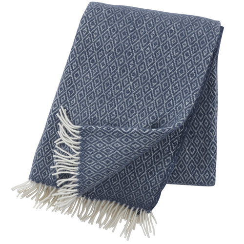 Klippan 100% wollen deken - Stella - blue - 130x200cm - vtwonen shop