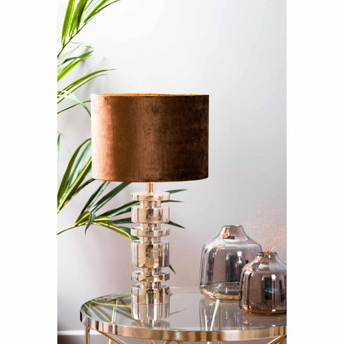 Light & Living lampenkap Gemstone - bruin - 30x30x21cm - vtwonen shop