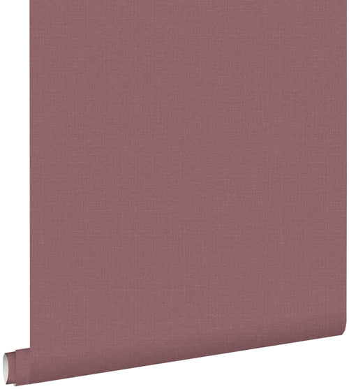 ESTAhome behang linnenstructuur bordeaux rood - 53 cm x 10.05 m - 148744