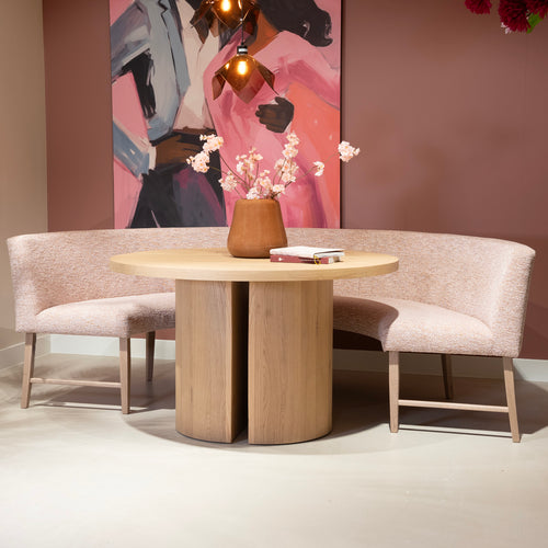 DÉJA Living Eettafel Mito - Naturel Eikenhout - 130x130x78cm