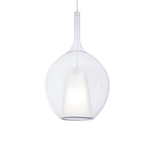 Ideal Lux KALIQUE 28 cm bolvormige hanglamp met transparante fitting, 1x E27