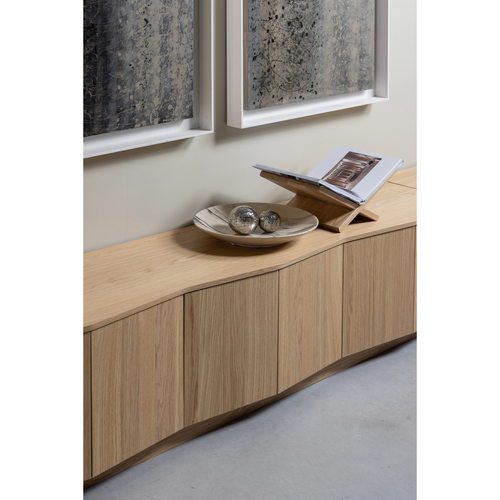 WOOOD Zuma tv-meubel - Push-To-Open - Eiken - Transparant - 52x200x45 - vtwonen shop