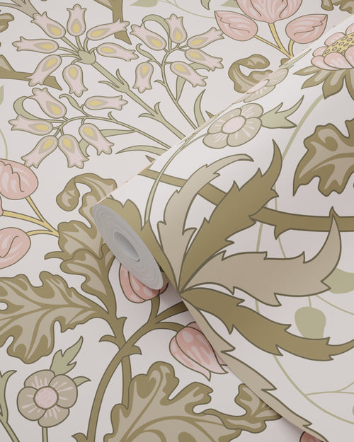 ESTAhome behang vintage bloemen in art nouveau stijl groen 50 x 900 cm 131176
