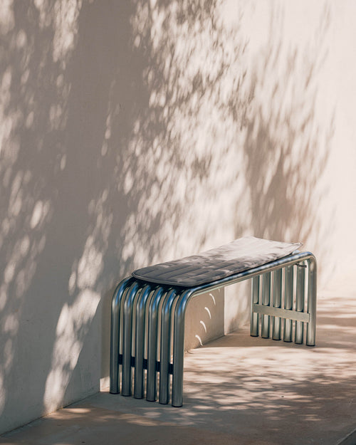 noo.ma Nokk Bench - design metalen bank voor binnen en buiten, 115x33x44 cm