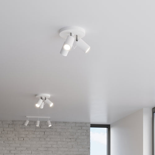 Sollux Lighting Plafondlamp RING 3P wit - 20x20x18cm