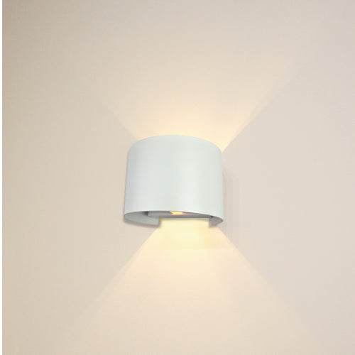 Artdelight wandlamp Gyro - 1 lichts - 11.2  x 9.7   cm - wit