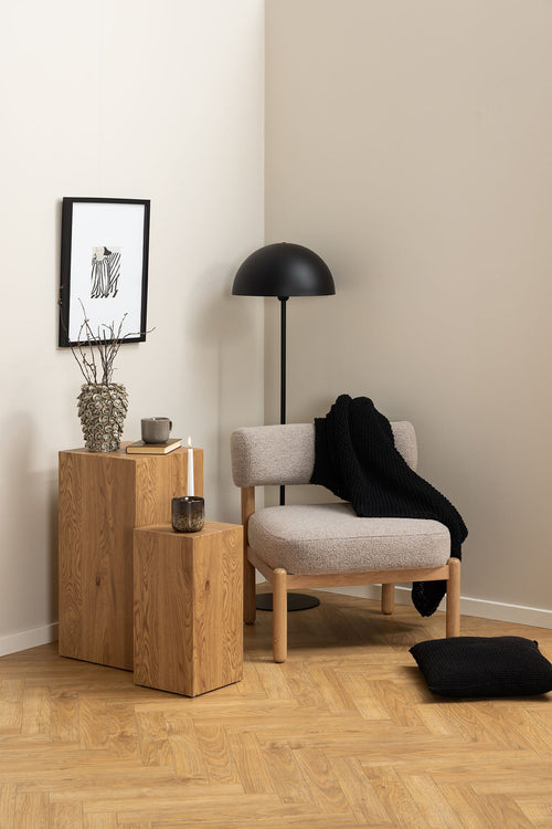 Rebellenclub Fauteuil Bifro - Beige Bouclé - vtwonen shop