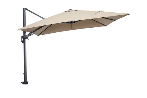 Hawaii parasol - 300x300 cm - carbon black - taupe - vtwonen shop