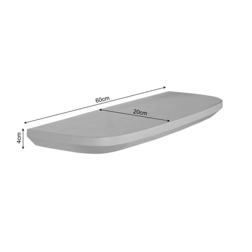 StarFurn Wandplank Gusta - Bruin Hout - Set van 3 - 60x20x15cm