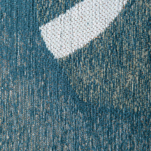Lola&Moi vloerkleed Teal - zilver - 80x150cm