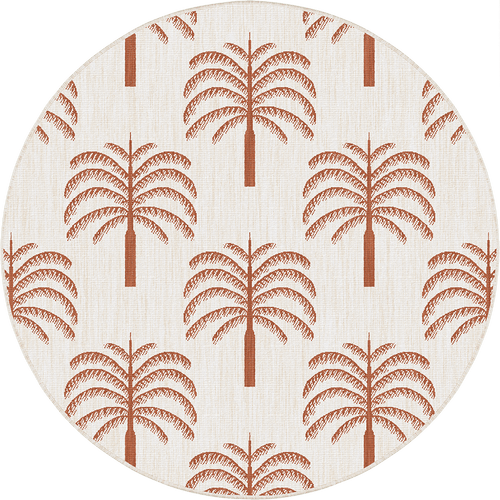 Rond buitenkleed Oase roest - Interieur05 - 200 x 200 cm - vtwonen shop