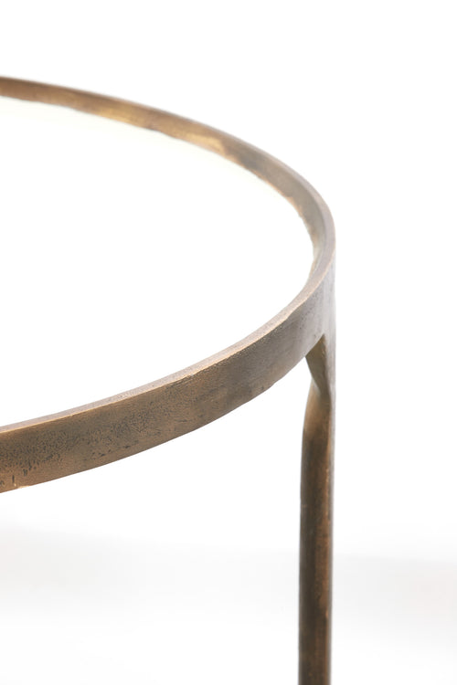 Light & Living salontafel ELI - Ø85x42 cm - wit - Set van 2 - vtwonen shop