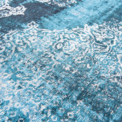 Louis De Poortere vloerkleed Fading World Kirman - blauw - 170x240cm