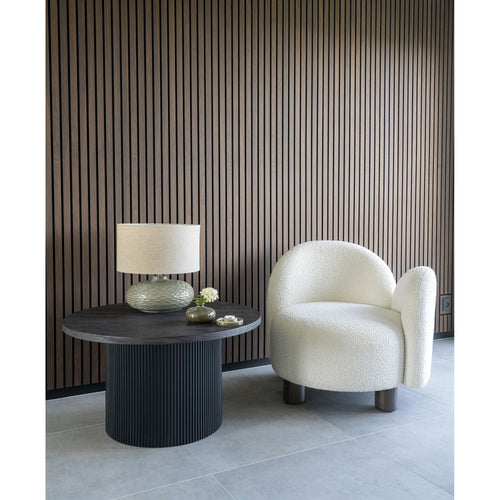 Rebellenclub Fauteuil Lillo - Wit Bouclé - Rechts - vtwonen shop