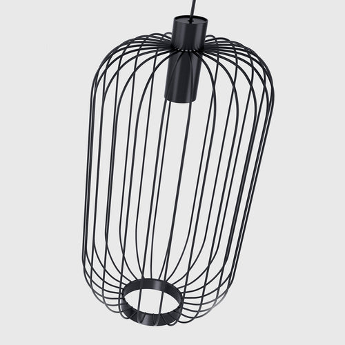 Nowodvorski hanglamp Cage - 1 lichts - 30  x 145   cm - zwart - vtwonen shop