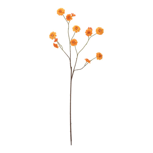 Maxifleur Zinna Kunstbloem Vertakt 110cm Oranje