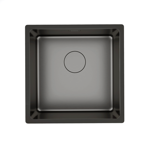 LOMAZOO Spoelbak Keuken Nexus - 40 x 40 cm - Gun Metal - RVS