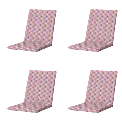 Madison stapelstoelkussen Rae - paars - 97x49x5cm - set van 4