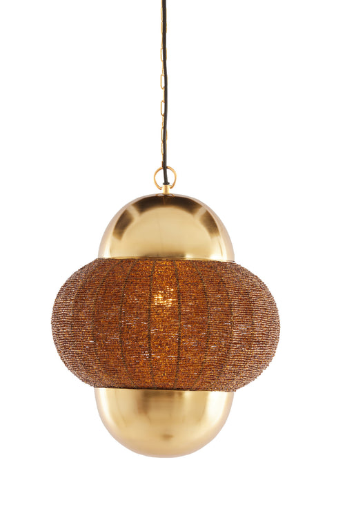 Light & Living hanglamp CETARA - bruin - Ø33x38cm - vtwonen shop
