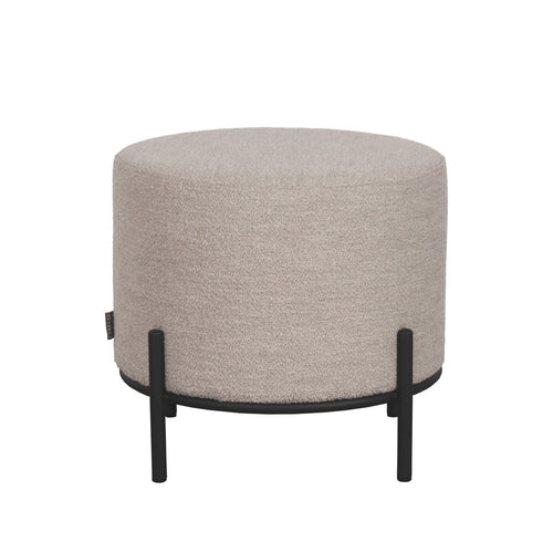 LABEL51 Poef Troy - Naturel Bouclé - 46x46x41cm