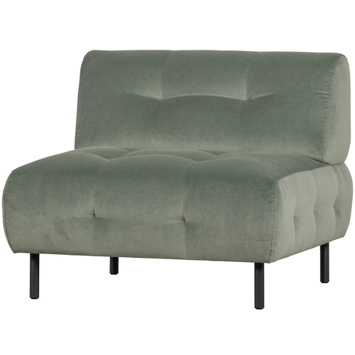 WOOOD fauteuil Lloyd - Velvet - Waterplant - 75x90x90 - vtwonen shop