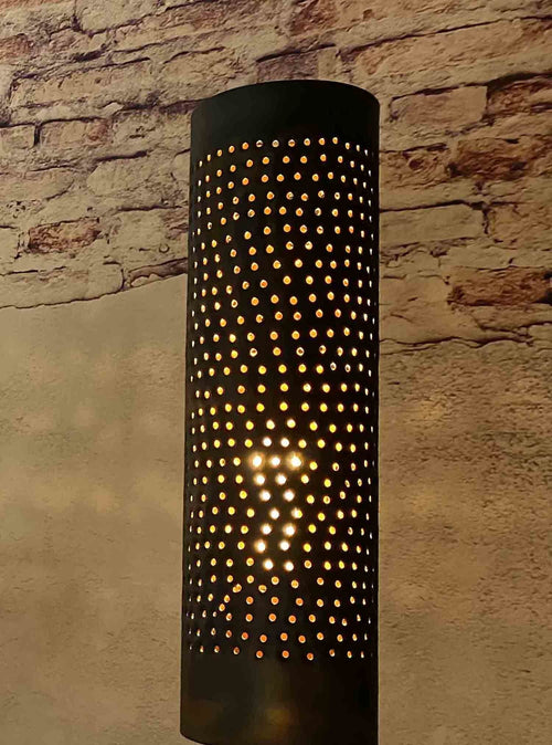 Freelight vloerlamp Forato - 1 lichts - 25  x 175   cm - bruin zwart - vtwonen shop