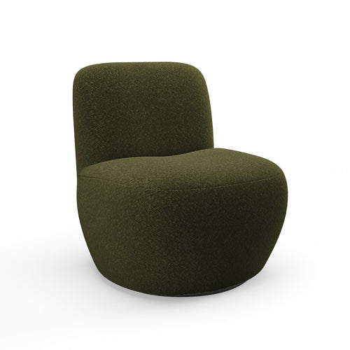 Sia Home - Fauteuil JENA - Bouclette stof - Kaki groen - 64cm - vtwonen shop