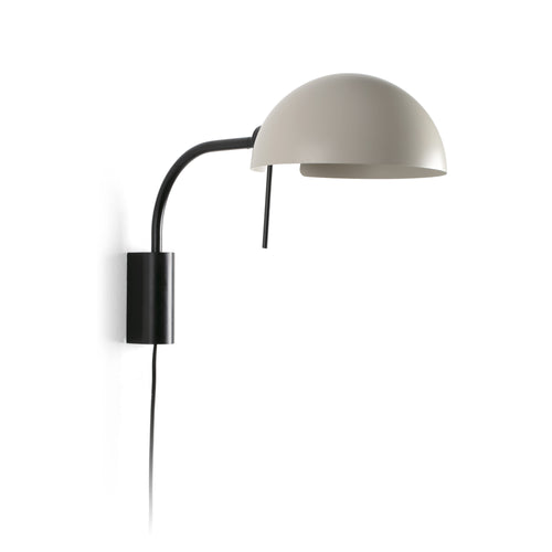 Faro Dominica Koepelwandlamp Zwart, Beige 1x E27