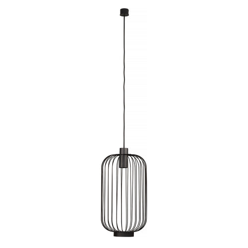 Nowodvorski hanglamp Cage - 1 lichts - 30  x 145   cm - zwart - vtwonen shop