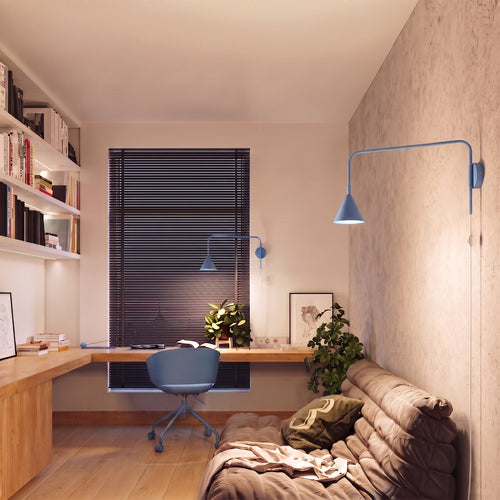 Sollux Lighting Wandlamp NOX lichtblauw - 14x61x30cm