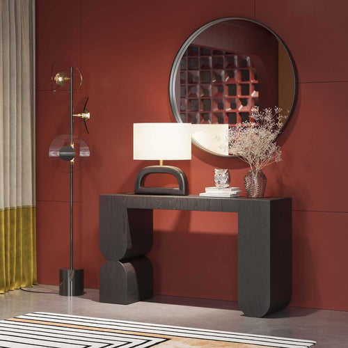 Kare Design Console Curve zwart 120x38cm - vtwonen shop