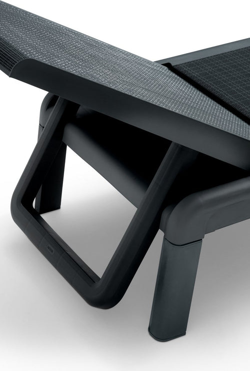 Keter Mallorca Ligbed - inclusief kussen - 187.5x58x29cm - Antraciet