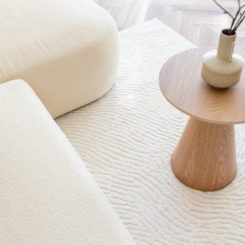 Interieur05 Scandinavisch vloerkleed Curve creme/wit