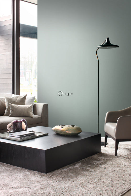 Origin Wallcoverings behang hamerslag bewerkt metaal lagunegroen - 53 cm x 10.05 m - 347601
