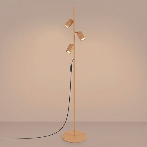 Sollux Lighting Vloerlamp KARBON 3 goud - 30x30x155cm
