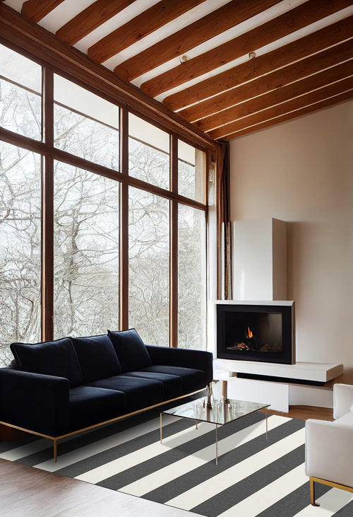 AFK Living vloerkleed Mykonos - voor binnen en buiten - zwart - 120 x 170 cm - vtwonen shop