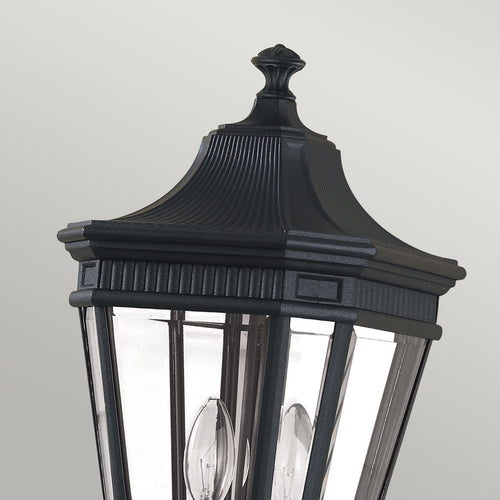 Elstead Cotswold Lane - 2 lichte middelgrote lantaarn voor buiten, zwart IP44, E14