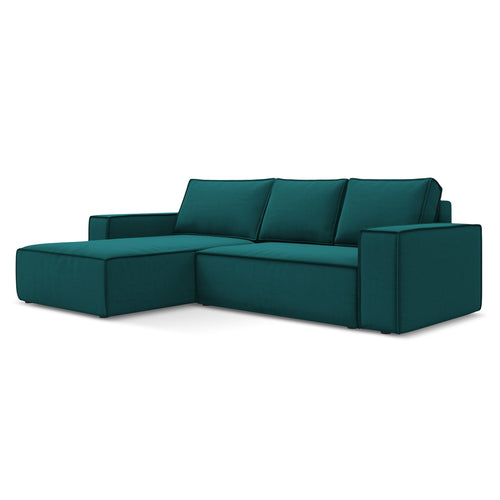 LaMiaSofa hoekbank links Livorno - velours - marien - 290x185x82