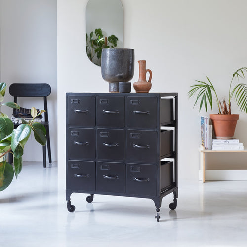 Tikamoon Metalen ladekast - Zwart - vtwonen shop