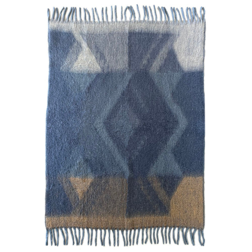 Malagoon plaid Zapotec - zacht blauw - 100% recycled