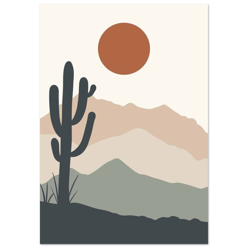 Artfulprints Poster Boho – Western calm   - 50x70 cm - beige