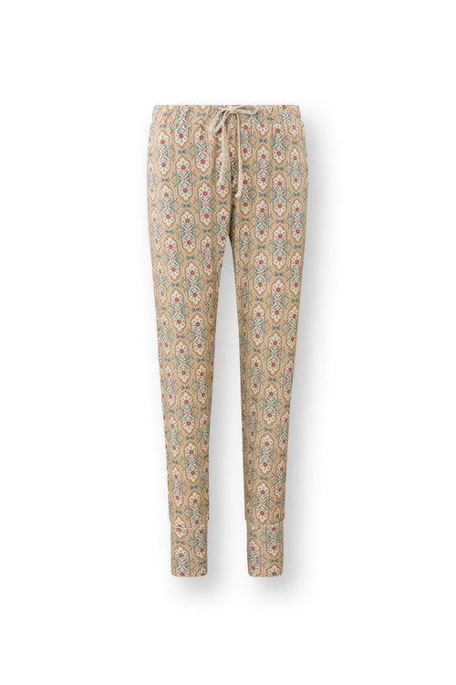 Pip Studio - Bobien Pyjama Broek Dames - Jabali - Khaki - L - vtwonen shop