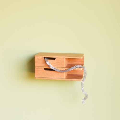 Hübsch nachtkastje Open - mdf/okernfineer - 40x20xh20cm